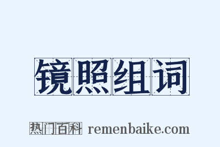 镜照组词是什么意思的图片